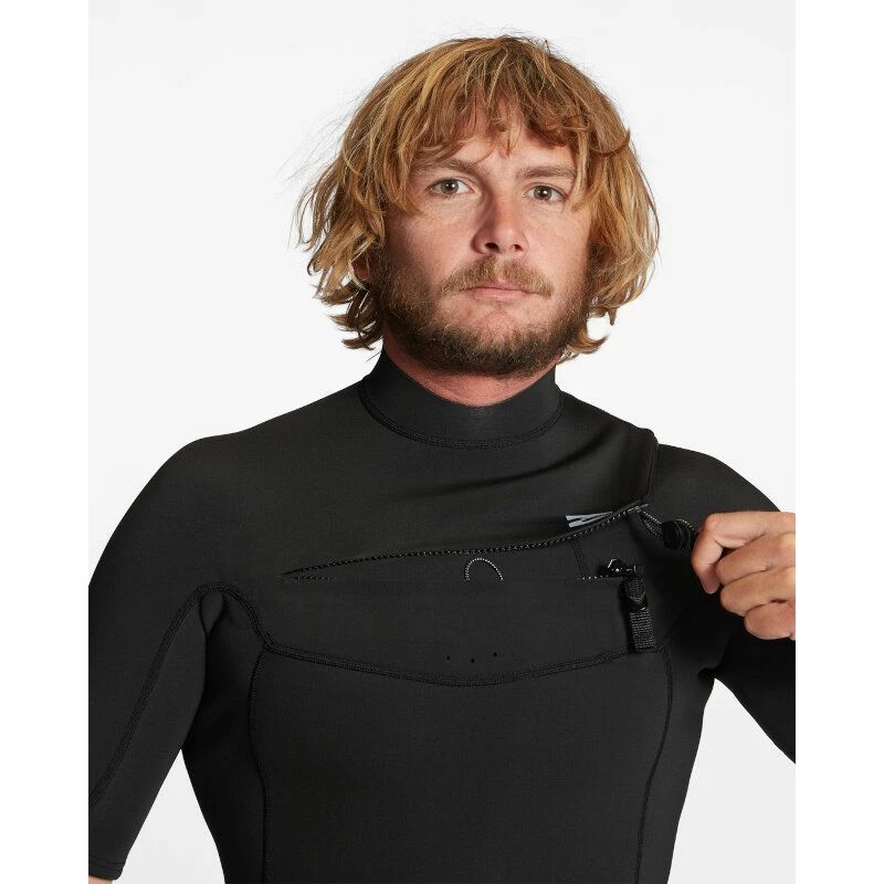 Billabong Shorty Surf Homme Absolute FrontZip Noire 2/2mm 2023 5 Billabong Shorty Surf Homme Absolute FrontZip Noire 2/2mm 2023 – Image 3