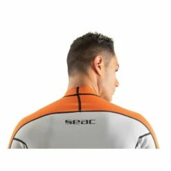 Lycra Néoprène MC Seac Fit Homme Blanc/orange 2mm -BEUCHAT vente lycra neoprene mc seac fit homme blanc orange 2mm 2