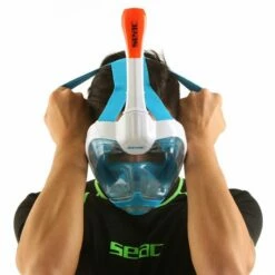 Masque Snorkeling Seac Grande Faciale Magica Blanc/Orange -BEUCHAT vente masque snorkeling seac grande faciale libera magica blanc orange 6