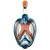 Masque Snorkeling Seac Grande Faciale Magica Bleu/Orange -BEUCHAT vente masque snorkeling seac grande faciale libera magica bleu orange
