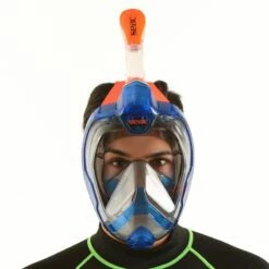 Masque Snorkeling Seac Grande Faciale Magica Bleu/Orange -BEUCHAT vente masque snorkeling seac grande faciale libera magica bleu orange 2