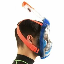 Masque Snorkeling Seac Grande Faciale Magica Bleu/Orange -BEUCHAT vente masque snorkeling seac grande faciale libera magica bleu orange 4