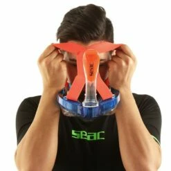Masque Snorkeling Seac Grande Faciale Magica Bleu/Orange -BEUCHAT vente masque snorkeling seac grande faciale libera magica bleu orange 5