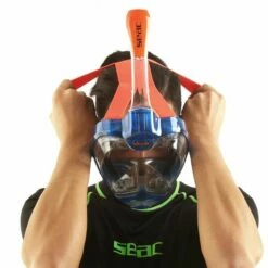 Masque Snorkeling Seac Grande Faciale Magica Bleu/Orange -BEUCHAT vente masque snorkeling seac grande faciale libera magica bleu orange 6