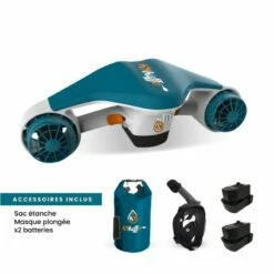 Pack Sea Scooter 2 Batteries+ Masque + Sac Etanche -BEUCHAT vente pack sea scooter2 batteries masque sac etanche 3