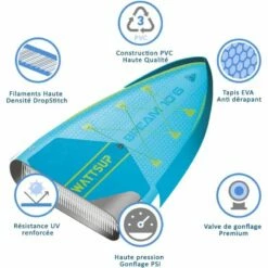 Paddle Gonflable WATTSUP BREAM 10'6" Avec Siege Et Pagaie Convertible Kayak 17 Paddle Gonflable WATTSUP BREAM 10'6" Avec Siege Et Pagaie Convertible Kayak -BEUCHAT vente paddle gonflable wattsup bream 10 6 avec siege et pagaie convertible kayak 3