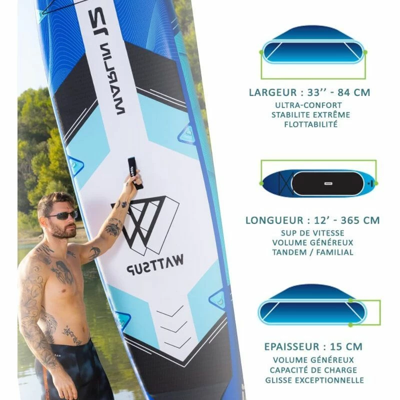 Paddle Gonflable WATTSUP MARLIN 12' 4 Paddle Gonflable WATTSUP MARLIN 12' – Image 2