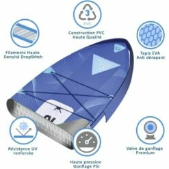 Paddle Gonflable WATTSUP MARLIN 12' 13 Paddle Gonflable WATTSUP MARLIN 12' -BEUCHAT vente paddle gonflable wattsup marlin 12 2