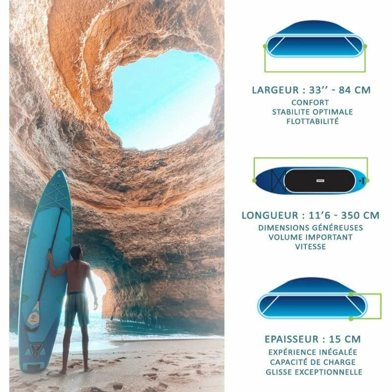 Paddle Gonflable WATTSUP Pike 11'6" Avec Siege Et Pagaie Convertible Kayak 6 Paddle Gonflable WATTSUP Pike 11'6" Avec Siege Et Pagaie Convertible Kayak – Image 4