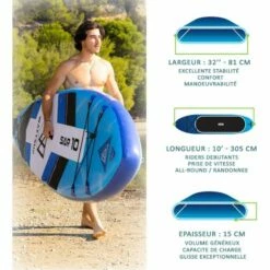 Paddle Gonflable WATTSUP SAR 10' -BEUCHAT vente paddle gonflable wattsup sar 10 7