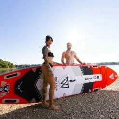 Paddle Gonflable WATTSUP SEAL 12'8'' -BEUCHAT vente paddle gonflable wattsup seal 12 8 4