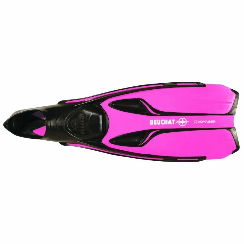 Palmes Chaussantes Beuchat X-Voyager Rose Fluo 3 Palmes Chaussantes Beuchat X-Voyager Rose Fluo