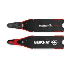 Palmes Chaussantes Carbon Beuchat Libeccio Elite Noir/Rouge -BEUCHAT vente palmes chaussantes carbon beuchat libeccio elite noir rouge 1