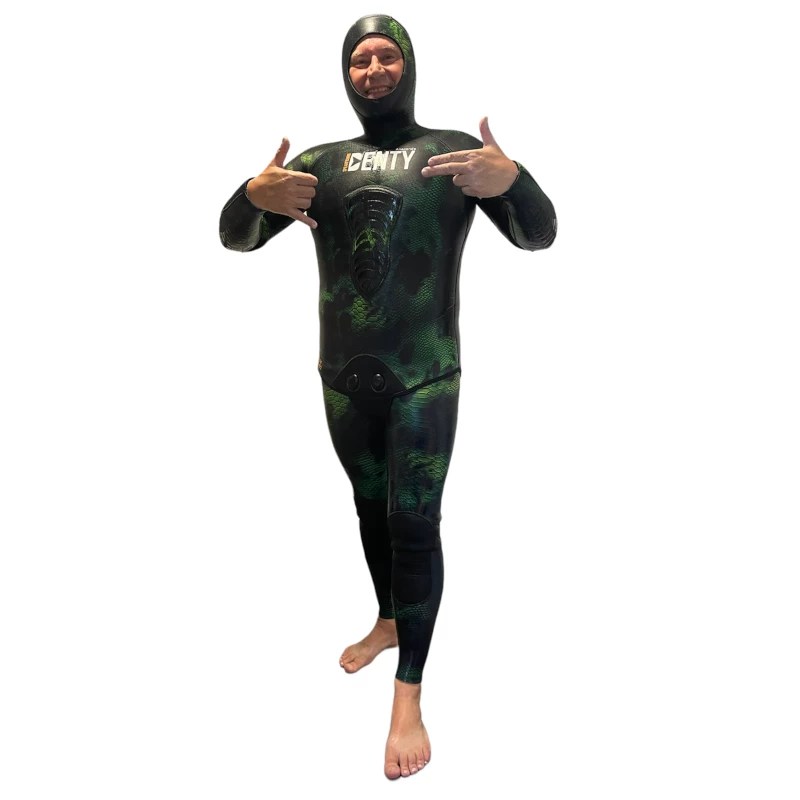 Pantalon Chasse Denty Spearfishing Anaconda Vert 5mm 3 Pantalon Chasse Denty Spearfishing Anaconda Vert 5mm