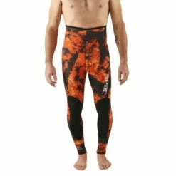 Pantalon De Chasse Seac Ghost Rouge 5mm -BEUCHAT vente pantalon de chasse sous marine seac ghost orange rouge 5mm 3
