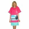 Poncho Surf Wave Hawaii Sans Zip Pink Wave -BEUCHAT vente poncho surf wave hawaii sans zip pink wave