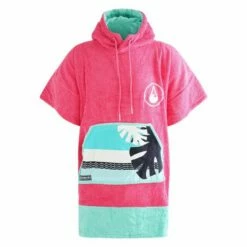 Poncho Surf Wave Hawaii Sans Zip Pink Wave -BEUCHAT vente poncho surf wave hawaii sans zip pink wave 4