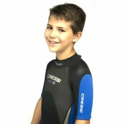 Shorty Enfant Noir/Bleu Cressi Med X 2,5mm -BEUCHAT vente shorty enfant noir bleu cressi med x 2 5mm 3