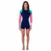 Shorty Femme Manche Longue Hurley Advant Bleu 2mm 2023 -BEUCHAT vente shorty femme manche longue hurley advant bleu 2mm 2023