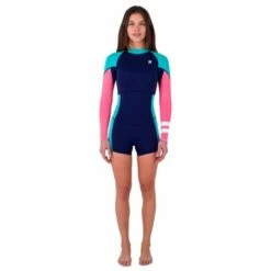 Shorty Femme Manche Longue Hurley Advant Bleu 2mm 2023