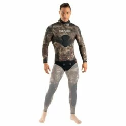 Veste De Chasse Seac Ghost Marron 5mm -BEUCHAT vente veste de chasse sous marine seac ghost marron 5mm 5