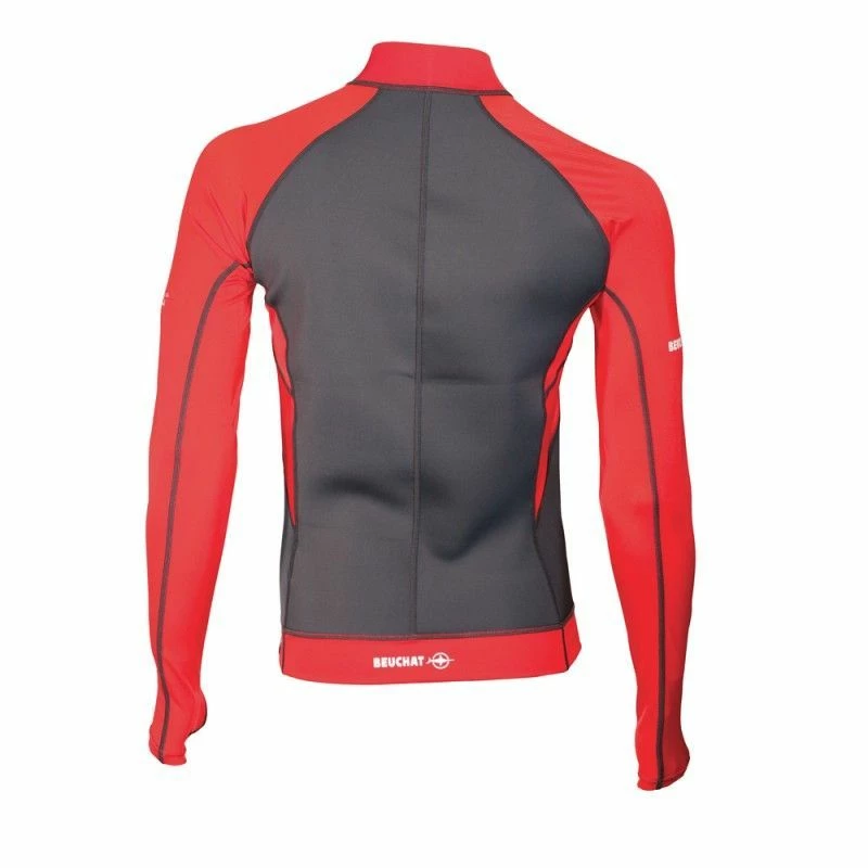 Veste Néoprène Homme Beuchat Atoll Rouge 2mm 4 Veste Néoprène Homme Beuchat Atoll Rouge 2mm – Image 2